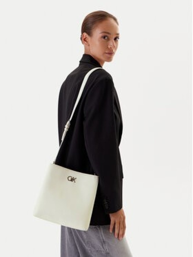Calvin Klein Torebka Ck Bucket Bag_Tex K60K613179 Biały