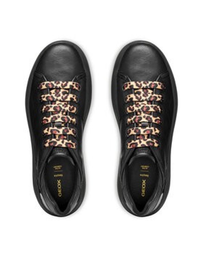 Geox Sneakersy D Spherica Ecub-2 D56WVD 05402 C9999 Czarny