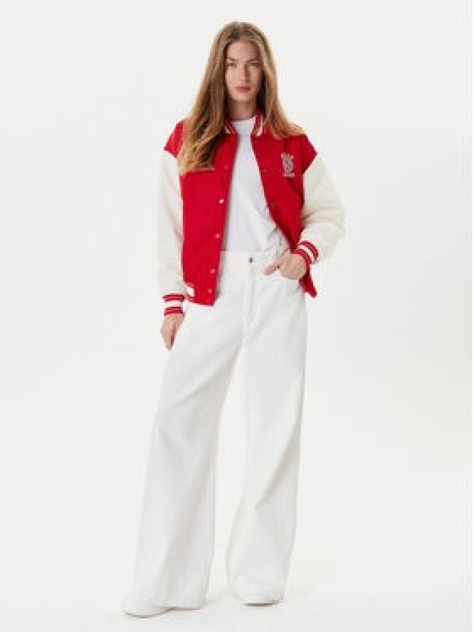 Guess Jeans Kurtka bomber W5YL15 WHAA2 Czerwony Regular Fit