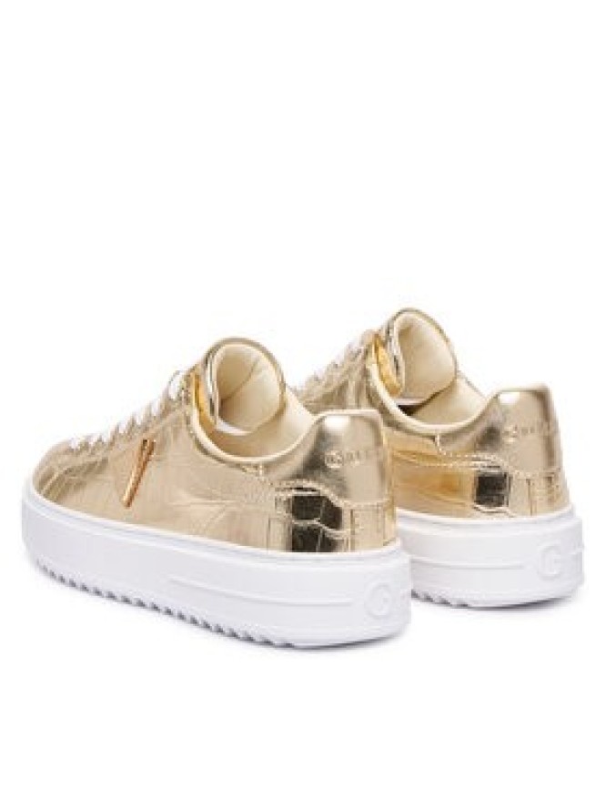 Guess Sneakersy FLFD15 PEL12 Złoty