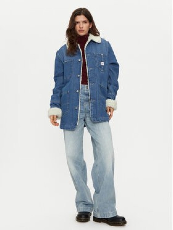 Lee Kurtka jeansowa Chore 112355111 Niebieski Relaxed Fit