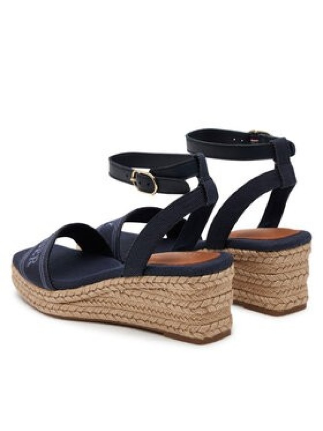 Tommy Hilfiger Espadryle Tommy Hilfiger Espad Mid Wedge FW0FW08805 Granatowy