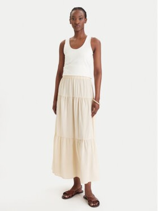 Marella Spódnica maxi Ciocca 2613101084 Écru Regular Fit