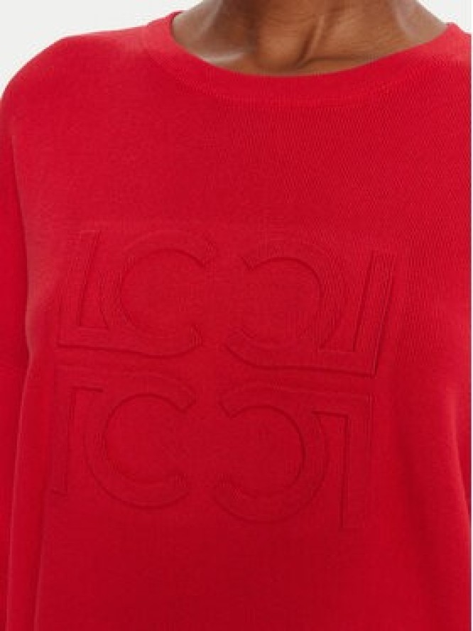 LOLA CASADEMUNT Sweter LF2511004 Czerwony Loose Fit