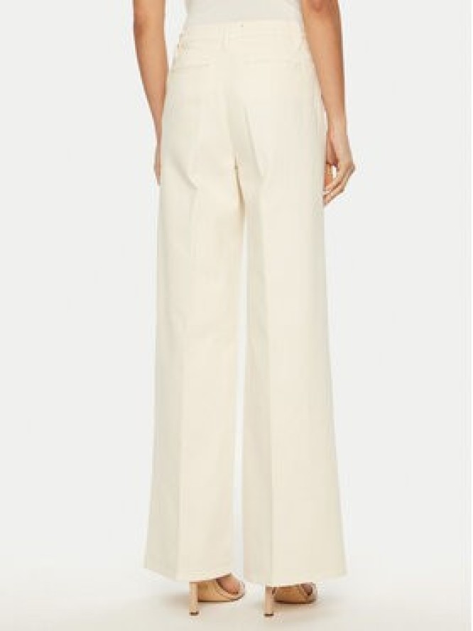 Luisa Spagnoli Jeansy Aceto 541773 Écru Wide Leg