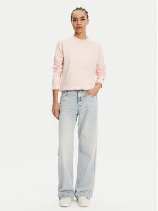 Tommy Jeans Bluza Tonal Crest DW0DW20637 Różowy Regular Fit