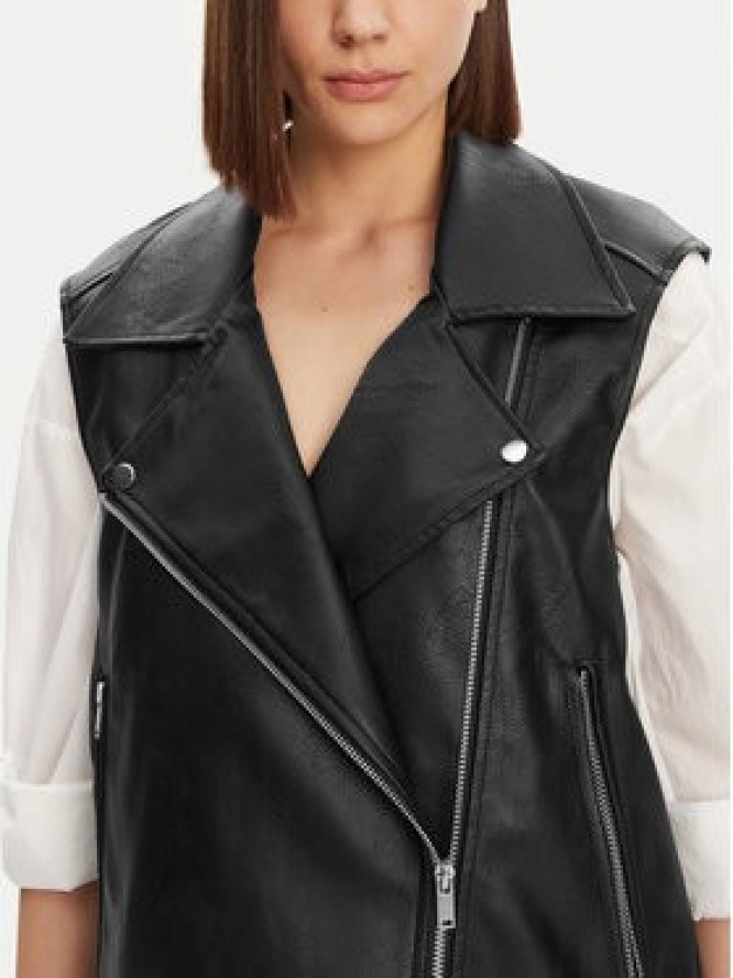 Noisy May Bezrękawnik Lina 27033196 Czarny Regular Fit