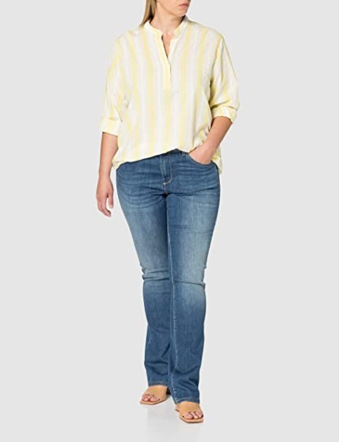 LEE ESSENTIAL BLOUSE DAMSKA KOSZULA MATERIAŁOWA W PASKI LIME JUICE L45VZQQI 112110651