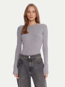 Kontatto Sweter 3M0809C Szary Slim Fit