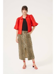 CULTURE Spódnica w kolorze beżowo-karmelowym rozmiar: 40