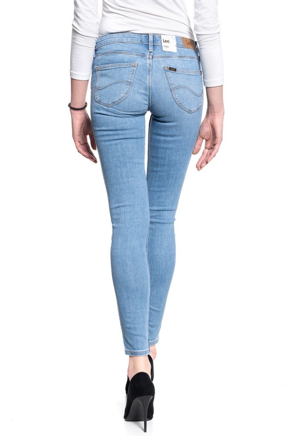SPODNIE DAMSKIE LEE SCARLETT SKINNY LIGHT FLORIN L526MOHR 112111767