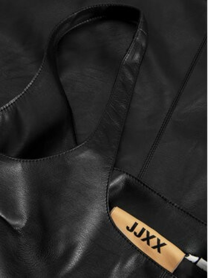 JJXX Sukienka z imitacji skóry Stella 12262769 Czarny Regular Fit