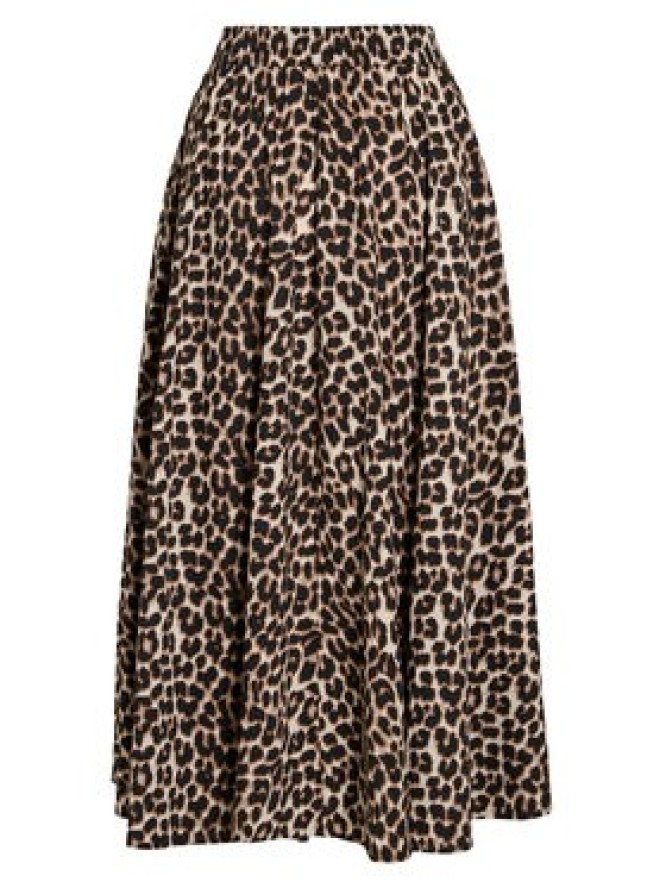 Vila Spódnica maxi Valencia 14106880 Brązowy Regular Fit