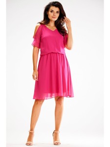 Awama Sukienka w kolorze różowym rozmiar: L