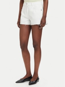 Patrizia Pepe Szorty jeansowe 2P1744/D107-W146 Biały Regular Fit