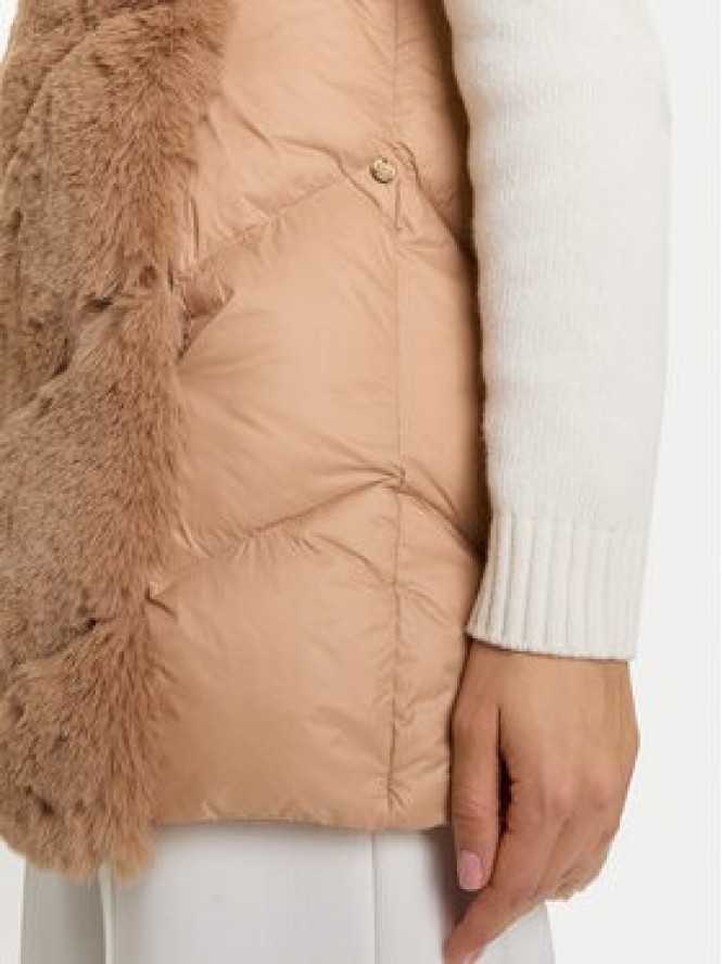 Rinascimento Bezrękawnik CFC0122220003 Beżowy Regular Fit