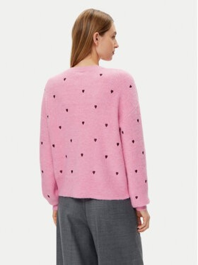 YAS Kardigan Bow 26034899 Różowy Regular Fit