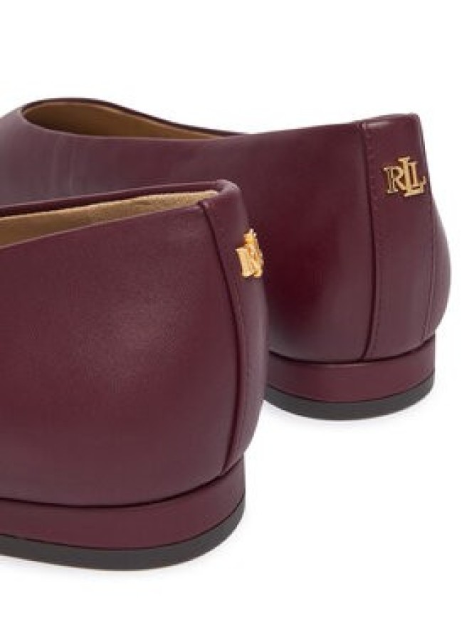 LAUREN RALPH LAUREN Baleriny Audri 802P18411006 Bordowy