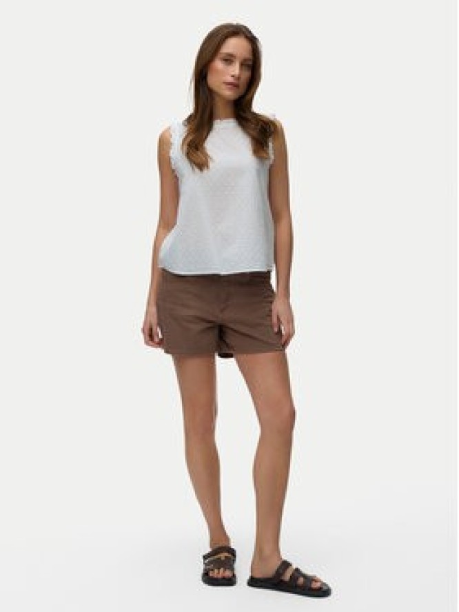 Vero Moda Top Trine 10342734 Biały Regular Fit