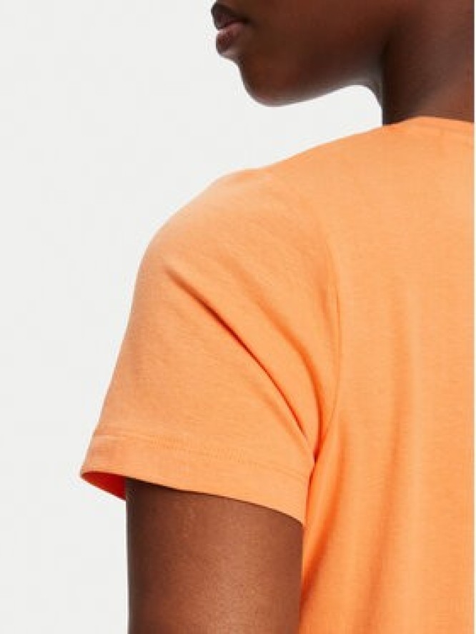 Pepe Jeans T-Shirt New Virginia PL505202 Pomarańczowy Slim Fit