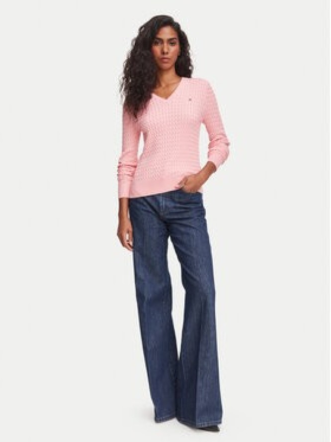 Tommy Hilfiger Sweter WW0WW44987 Różowy jasny Regular Fit