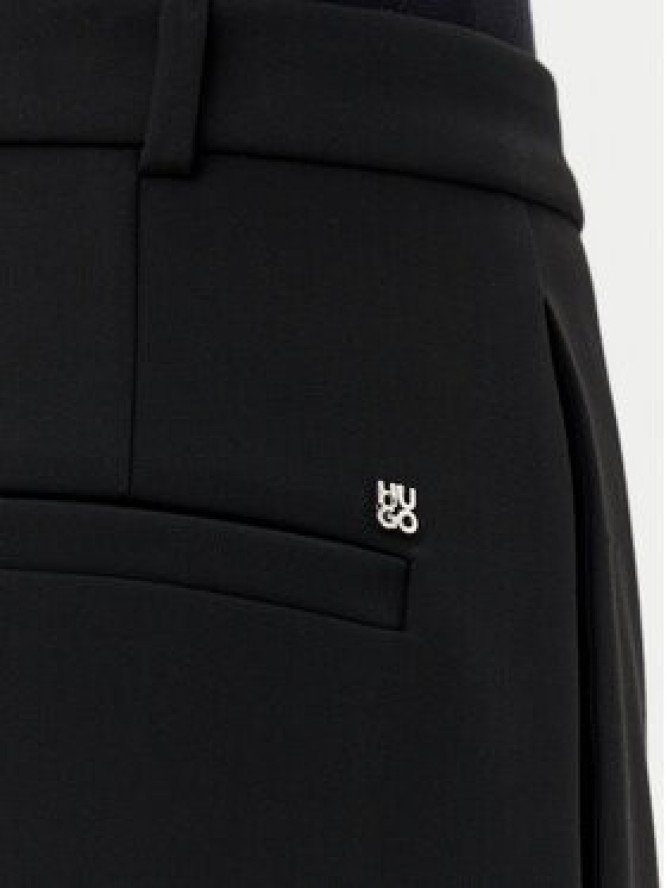 HUGO Spodnie palazzo Hasmina 50542647 Czarny Wide Leg