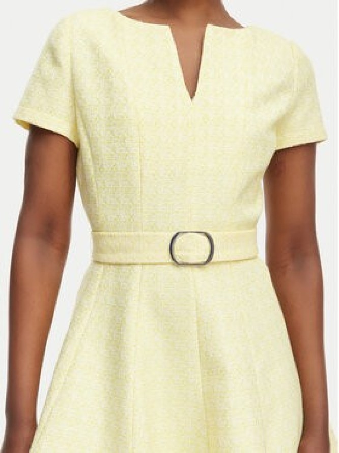 Morgan Sukienka koktajlowa 261-RCARL Żółty Regular Fit