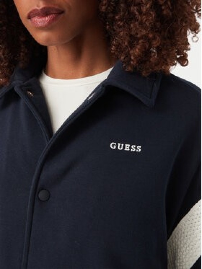 Guess Kurtka bomber V6YL07 K4293 Granatowy Regular Fit
