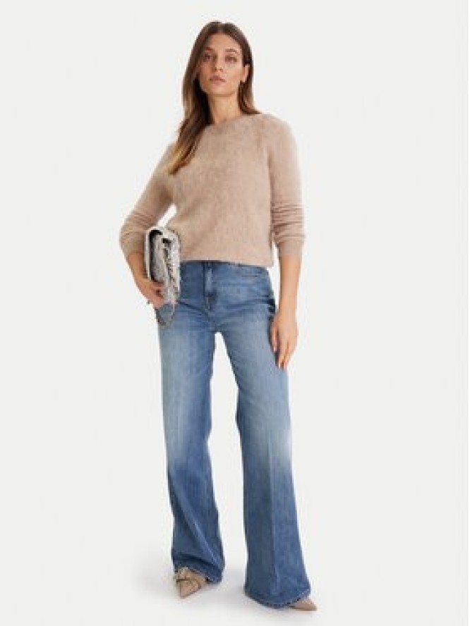 ViCOLO Sweter 22066F Beżowy Regular Fit