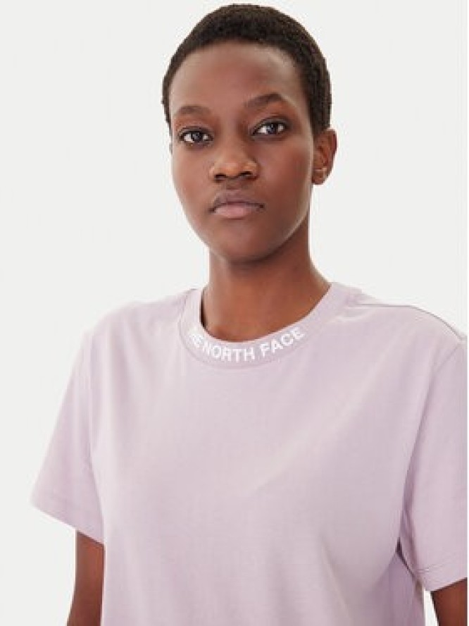 The North Face T-Shirt Zumu NF0A87DJ Fioletowy Regular Fit