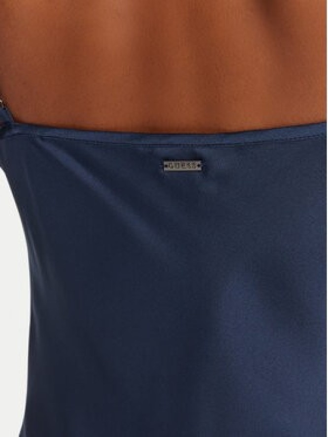 Guess Sukienka koktajlowa W5GK85 WH9C2 Granatowy Classic Fit