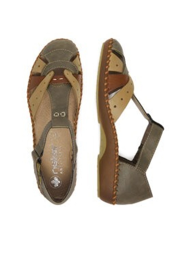 Rieker Sandały CEO-M1655-54 Zielony