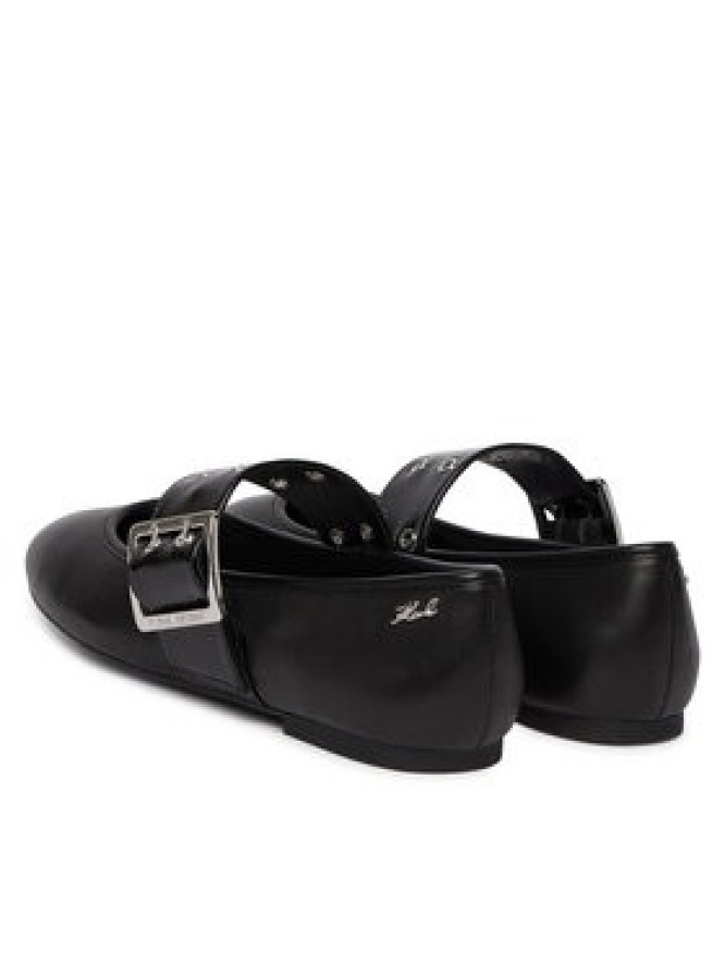 KARL LAGERFELD Baleriny Karo KL40126 Czarny