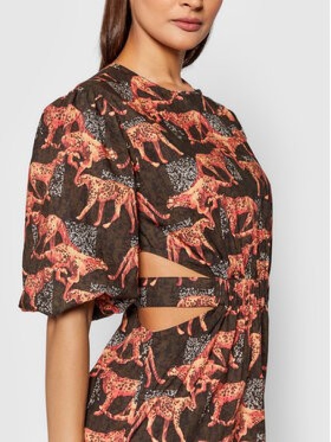 Remain Sukienka letnia Ferna RM685 Kolorowy Regular Fit