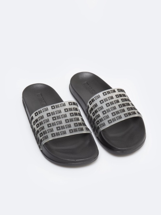 Klapki damskie plażowe czarne RR274A501 906