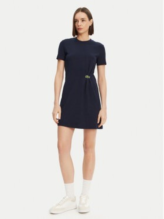 Lacoste Sukienka codzienna EF0583 Granatowy Regular Fit