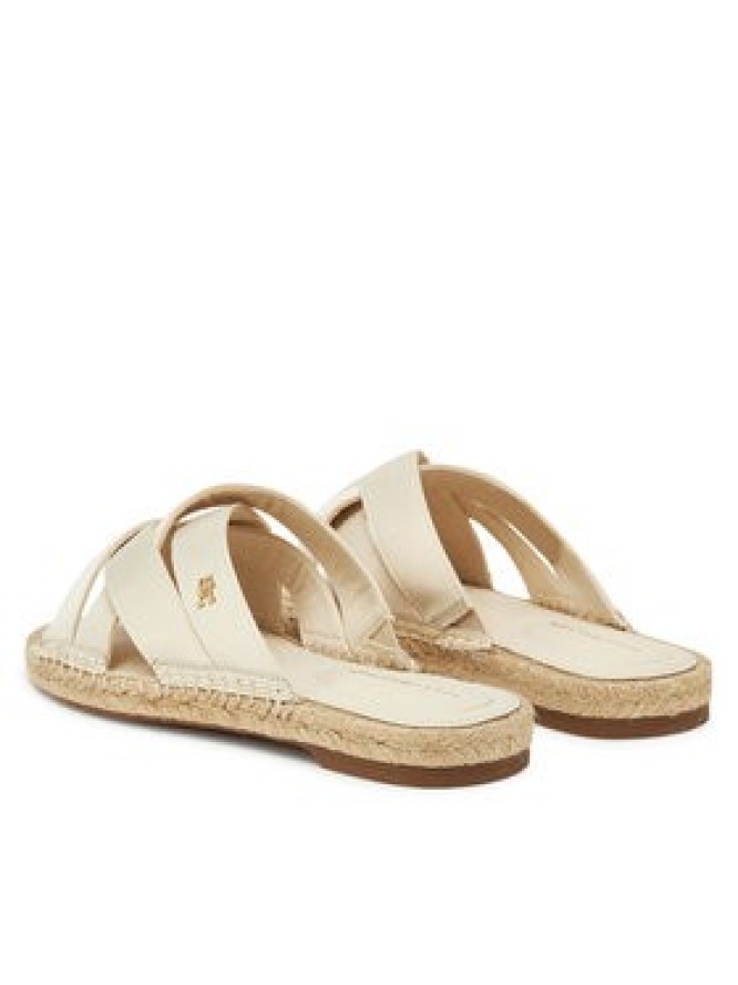 Tommy Hilfiger Espadryle Satin Espadrille Mule FW0FW08502 Beżowy