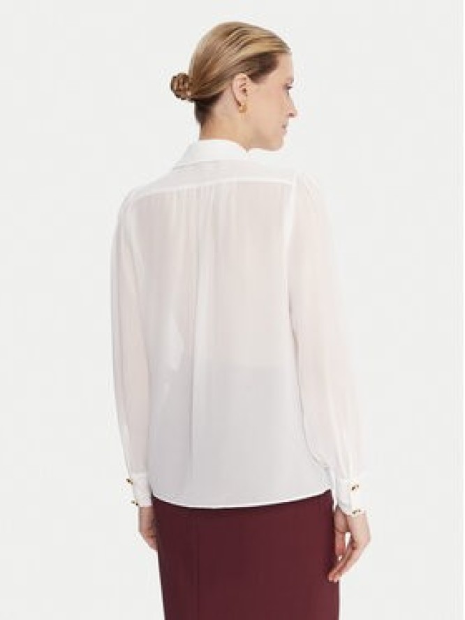 Elisabetta Franchi Bluza CA-133-57E2-V400 Biały Regular Fit