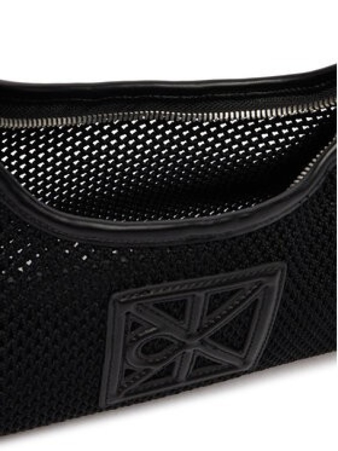 Calvin Klein Torebka Emblem Mesh Shoulder Bag LV04F3381G Czarny