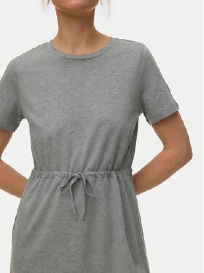 Vero Moda Sukienka letnia Luna 10325626 Szary jasny Regular Fit