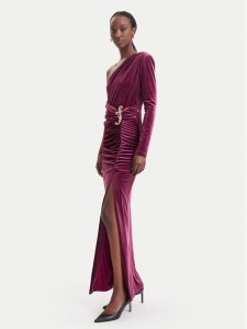Fracomina Sukienka wieczorowa FQ26WD3003W59601 Bordowy Slim Fit