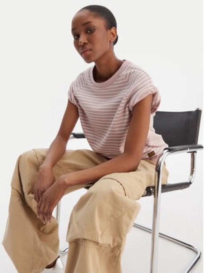 G-Star Raw T-Shirt D24512-D979 Fioletowy Regular Fit