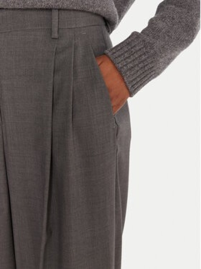Weekend Max Mara Spodnie palazzo Adelfi 2525136072 Szary Wide Leg