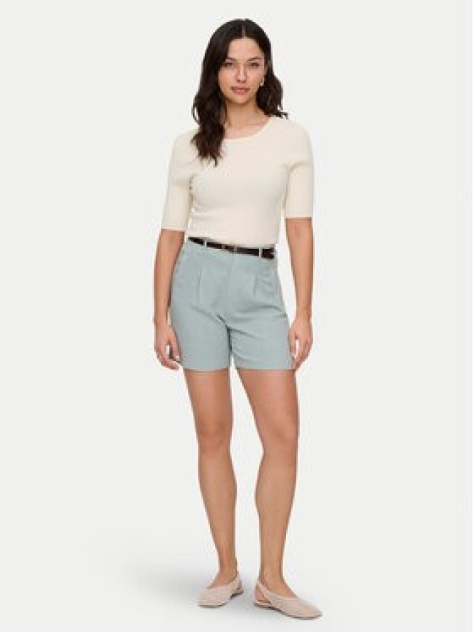ONLY Szorty materiałowe Siesta 15367413 Turkusowy Regular Fit