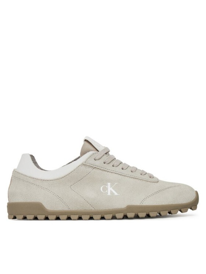 Calvin Klein Jeans Sneakersy Low Profile Runner Mg Sue YW0YW01898 Beżowy