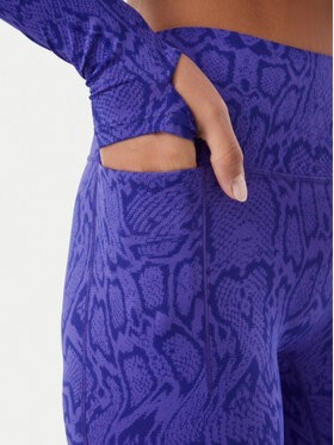 adidas Legginsy Optime Primelift Snake KQ8312 Fioletowy