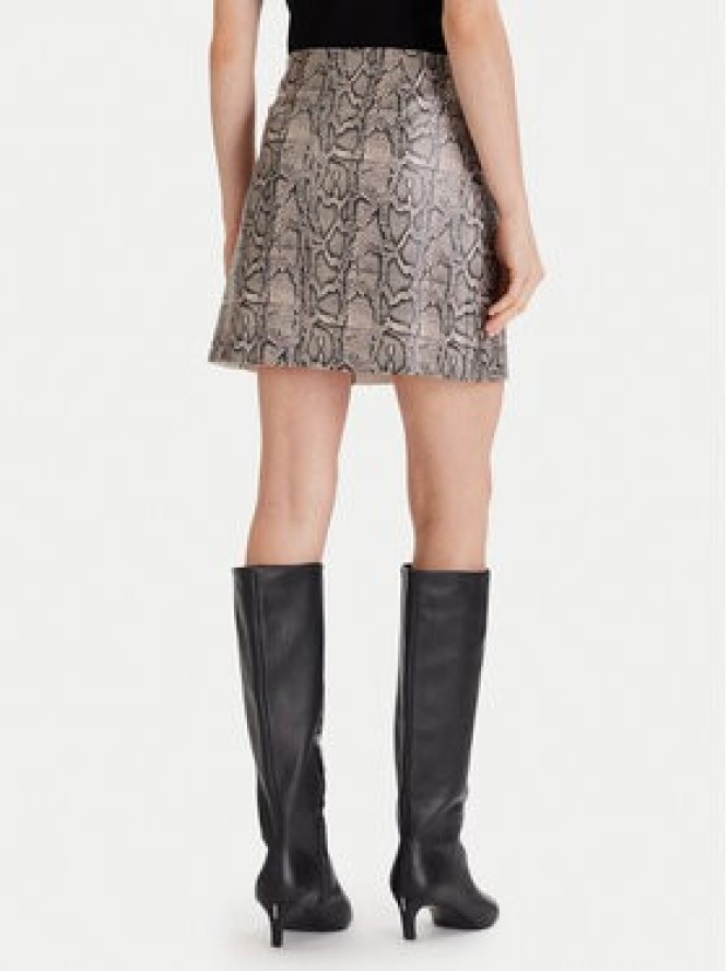 Vero Moda Spódnica z imitacji skóry Nelly 10336982 Beżowy Slim Fit