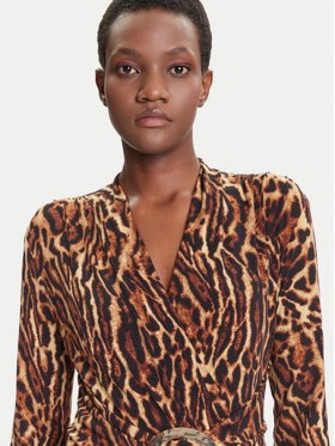 Joseph Ribkoff Sukienka koktajlowa 253091 Brązowy Slim Fit