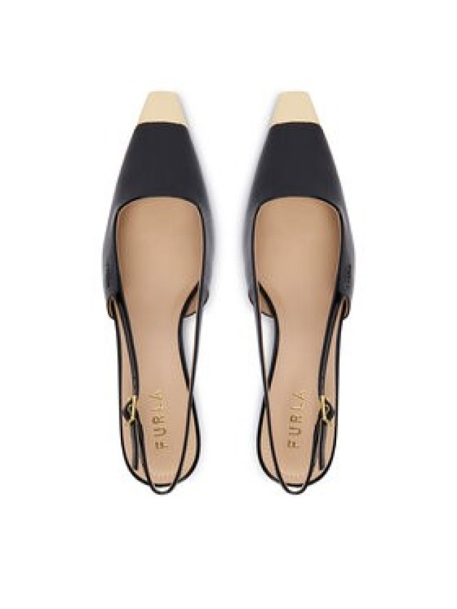 Furla Czółenka Metal Slingback YM29FML X70000 CN O6000 Czarny