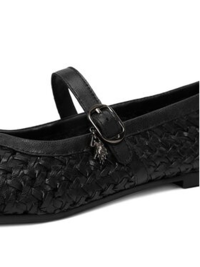 U.S. Polo Assn. Baleriny EO-LARISA001W/6L1 Czarny